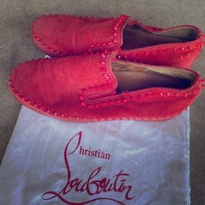 Men’s Suede Christian Louboutin Loafers